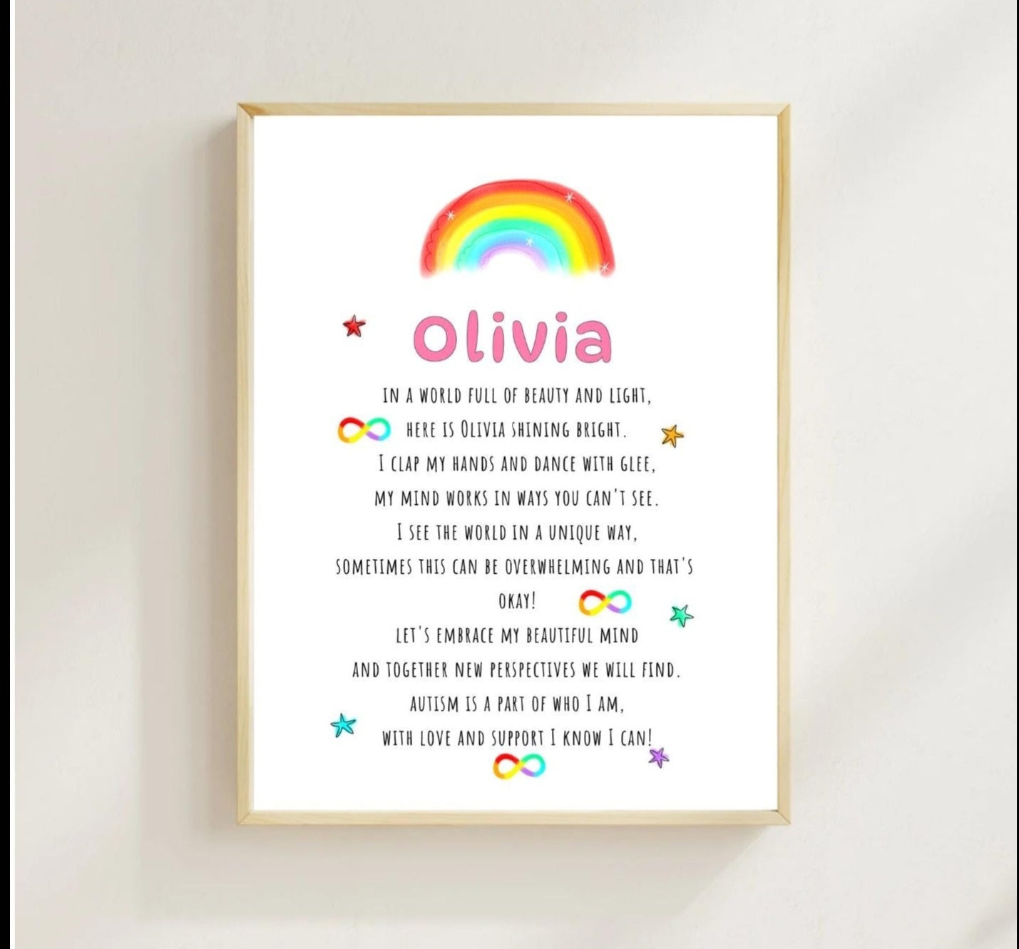 Neurodivetgent poem print