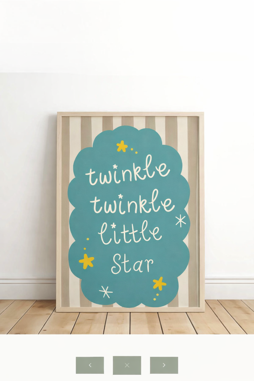 Twinkle twinkle little star nursery print