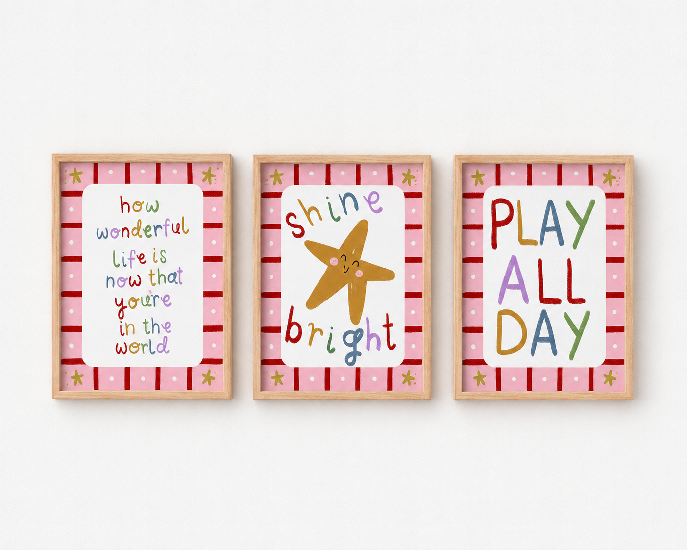 Playful Nursery Prints - Set Of 3