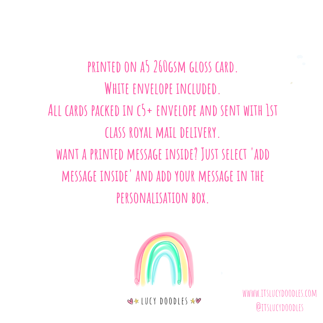 Floral mother's day card