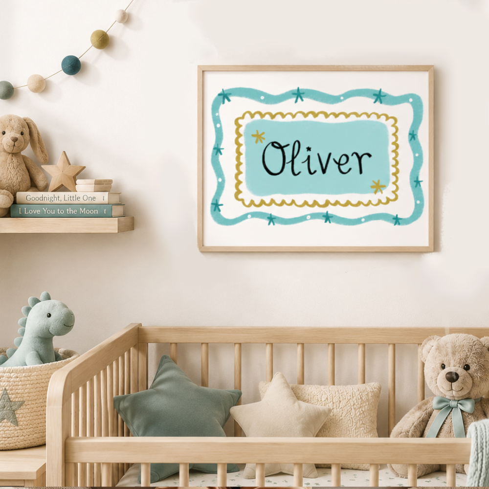 Nursery custom name print