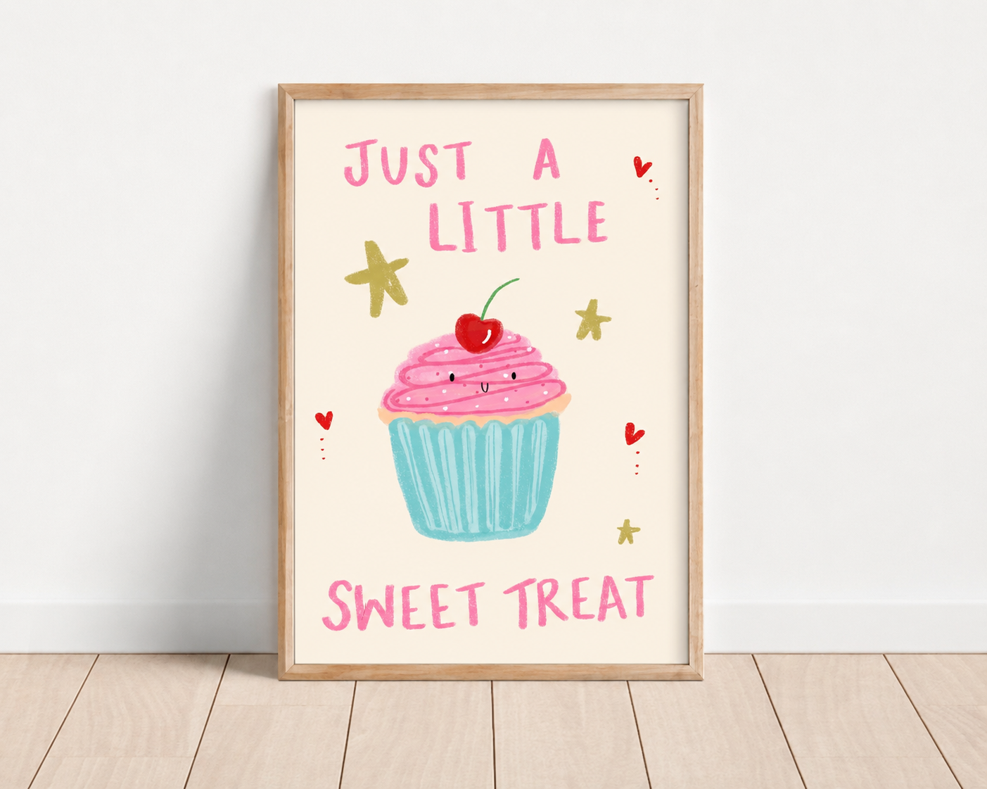 Just a little sweet treat cupcake print