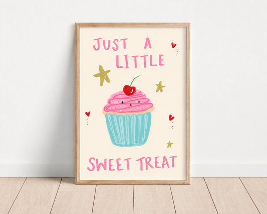 Just a little sweet treat cupcake print