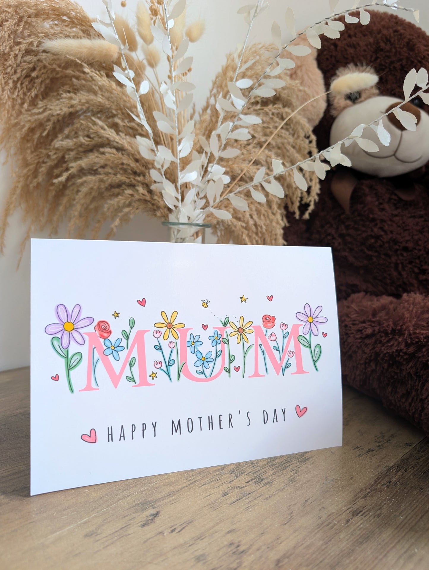 Floral mother's day card