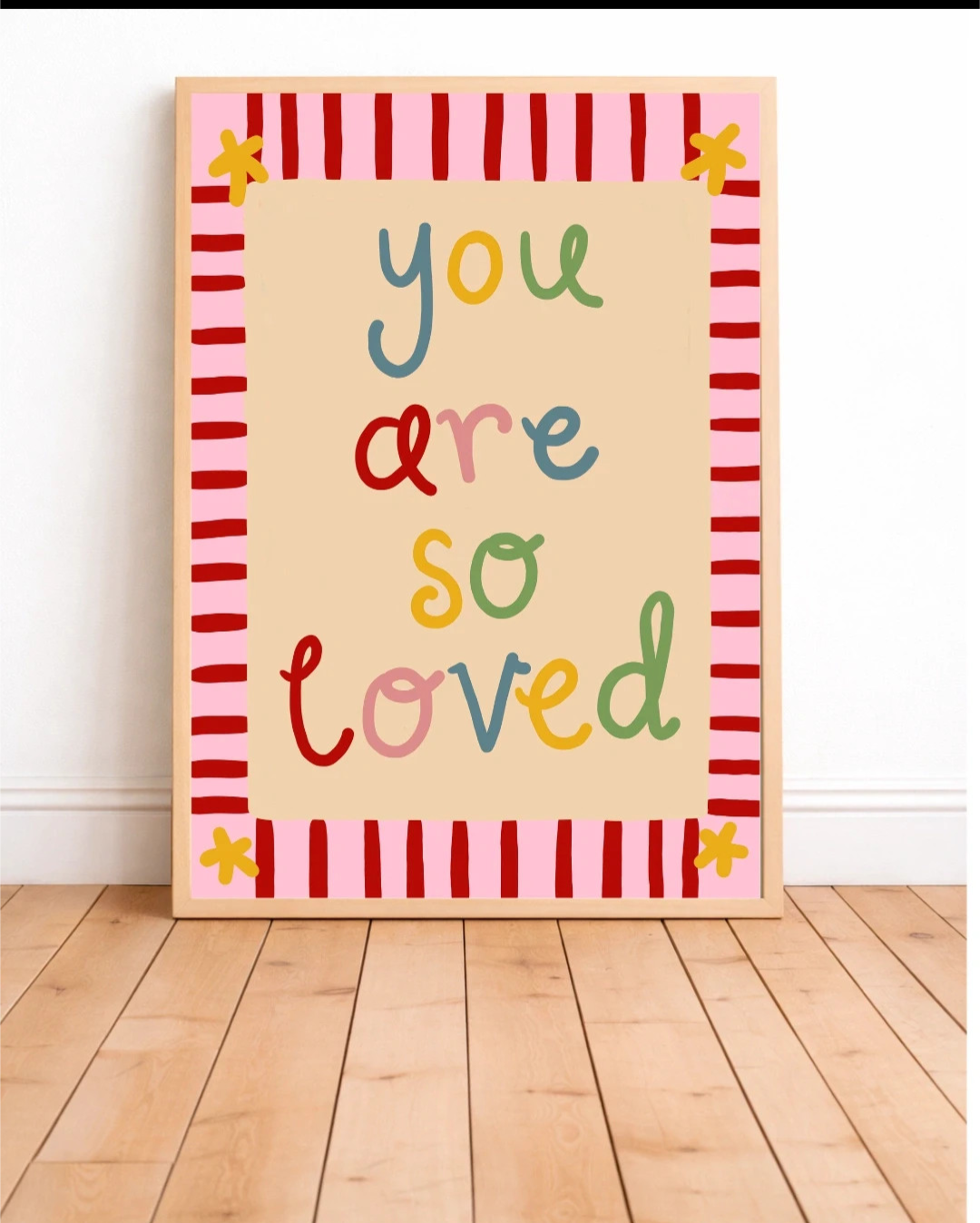 You are so loved kids bedroom print