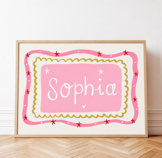 Nursery custom name print