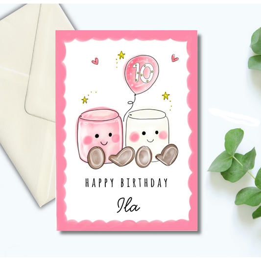 Besties marshmallow card