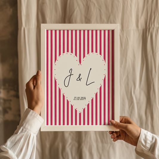 Initial Heart Print