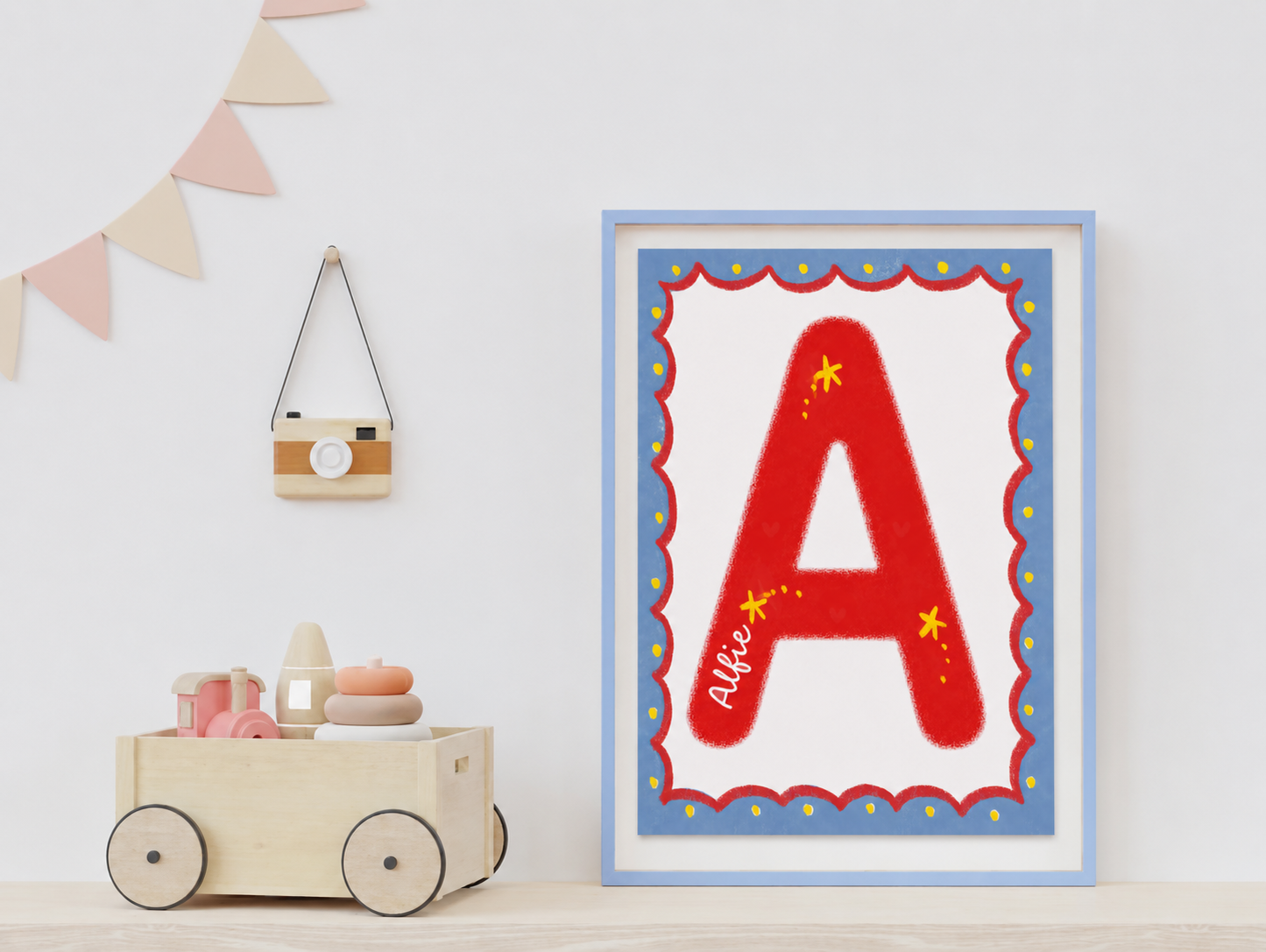 Personalised Initial Nursery Print