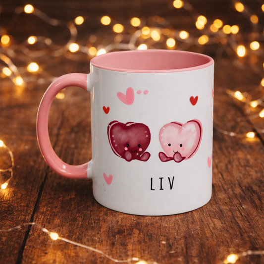 Heart macaron mug