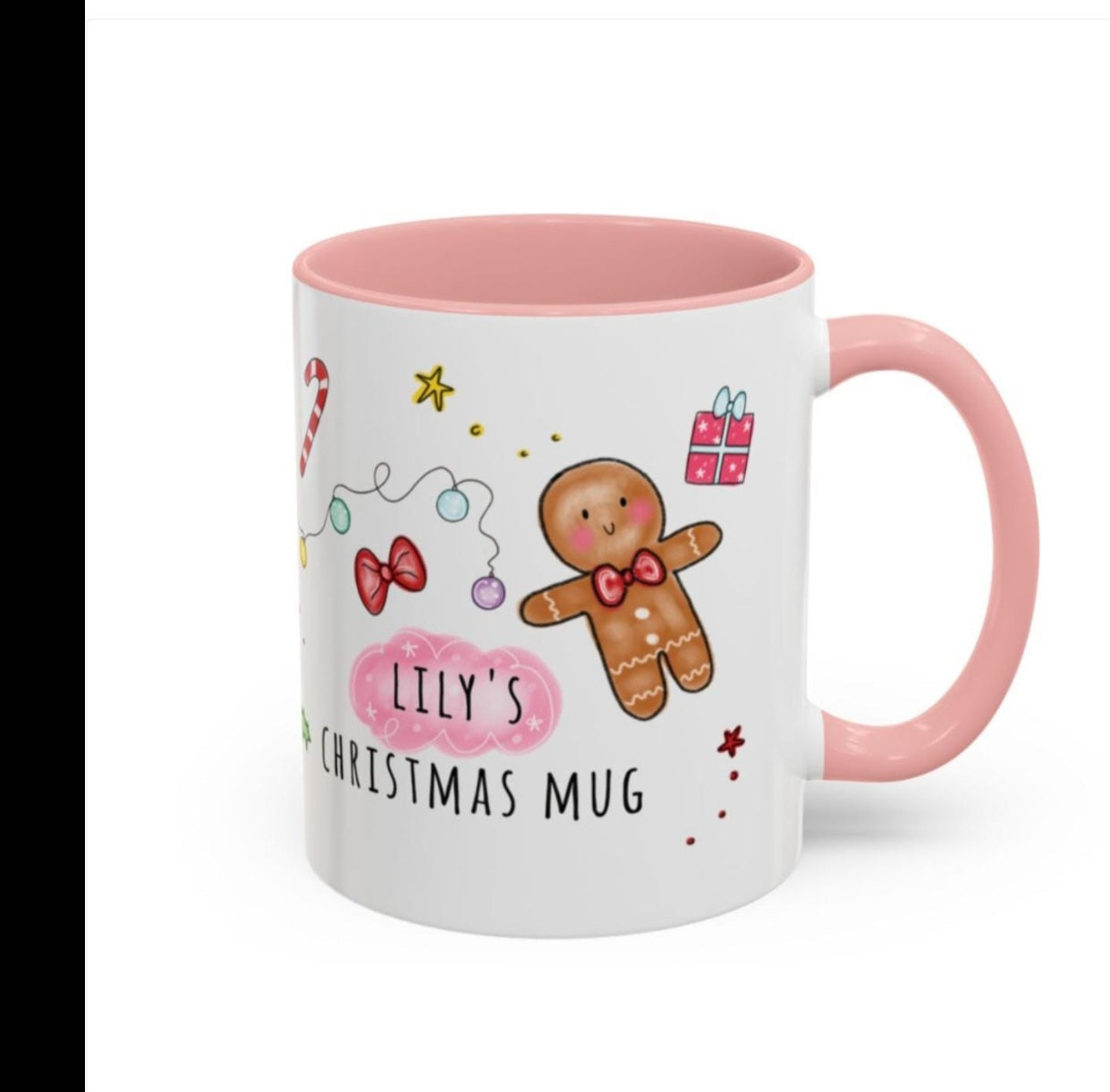 Christmas plushie mug